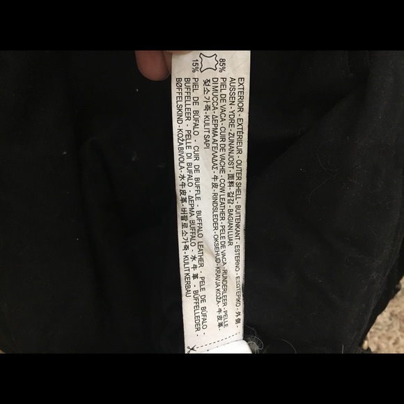 Zara suede leather bag with gold hardware - Picture 5 of 7